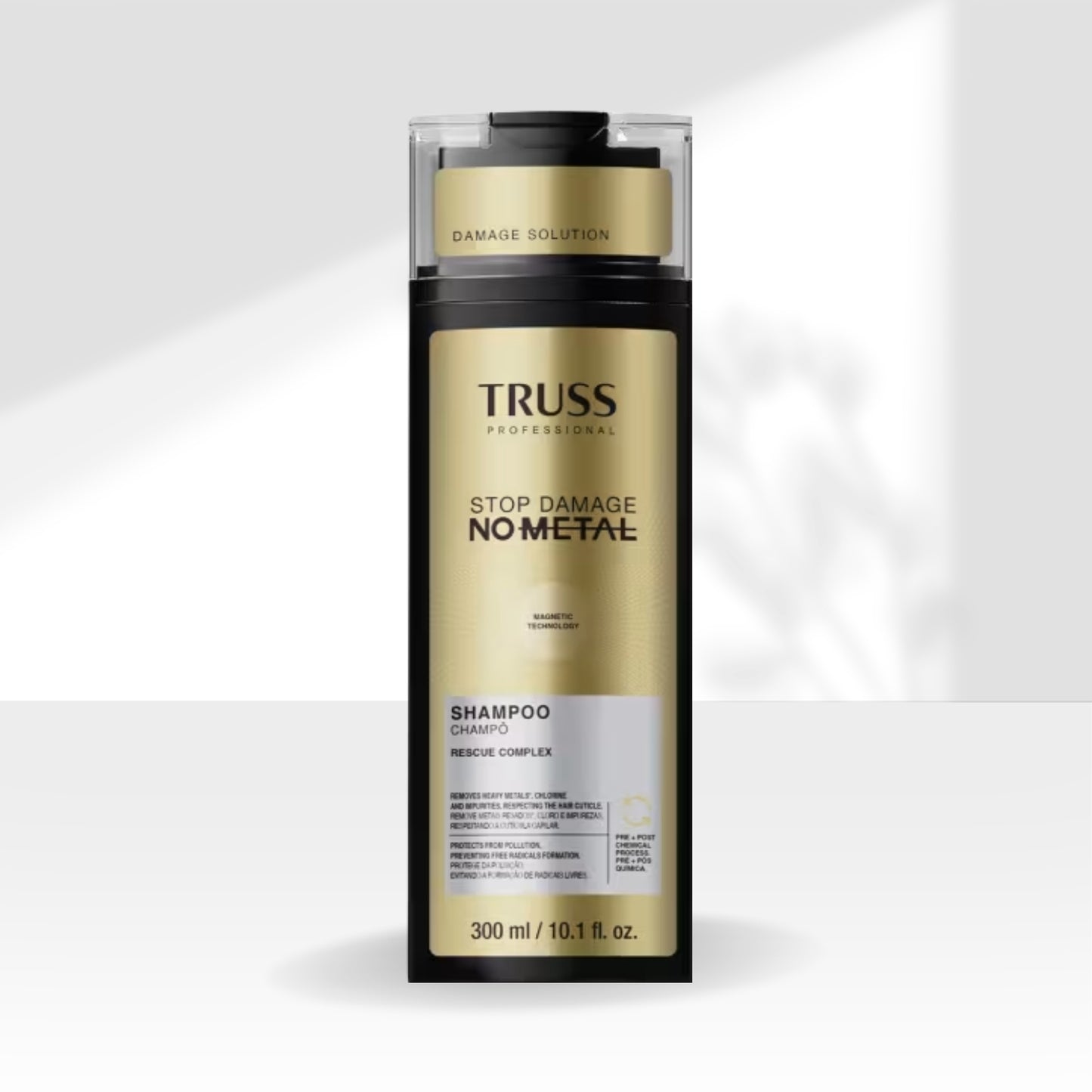 Shampoo TRUSS Stop Damage No Metal Reconstrução 300 ml