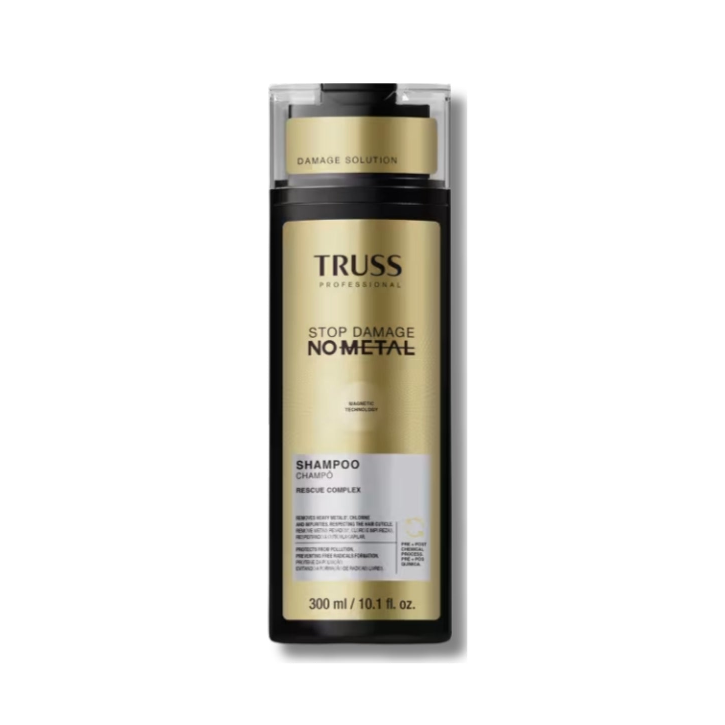 Shampoo TRUSS Stop Damage No Metal Reconstrução 300 ml