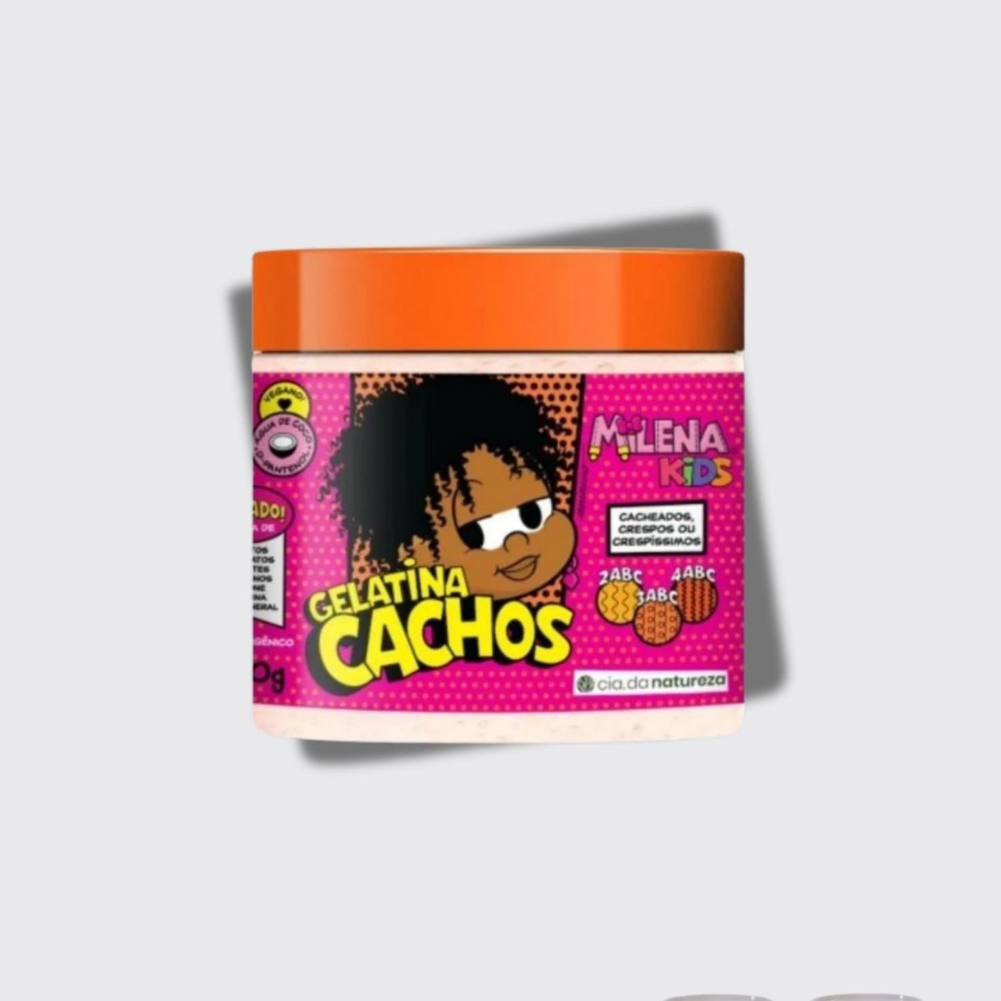 Gelatina de Cachos Cia da Natureza Milena Kids para Cabelo Cacheado 500 g