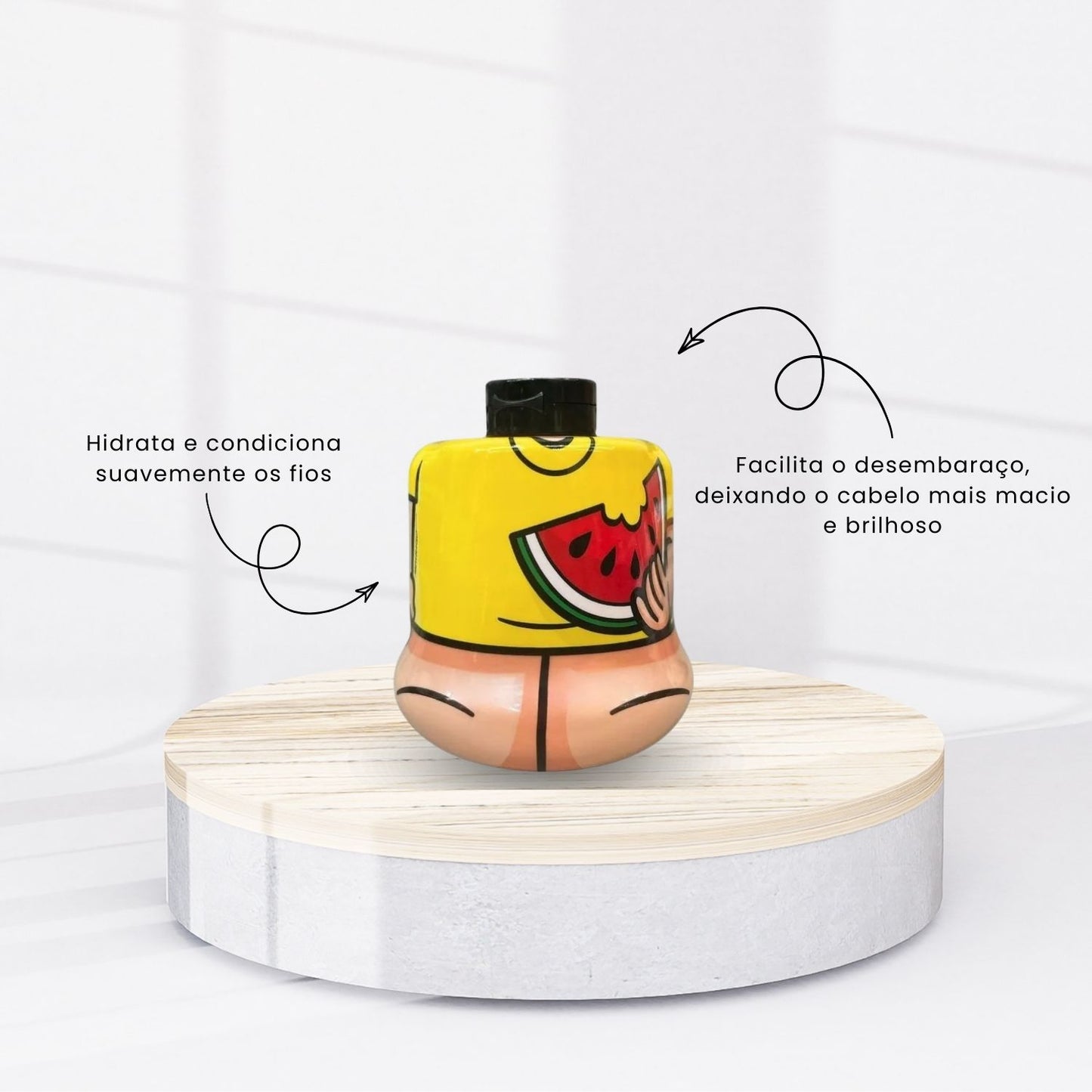 Kit Cia da Natureza Magali Boneco Colecionável Shampoo Condicionador