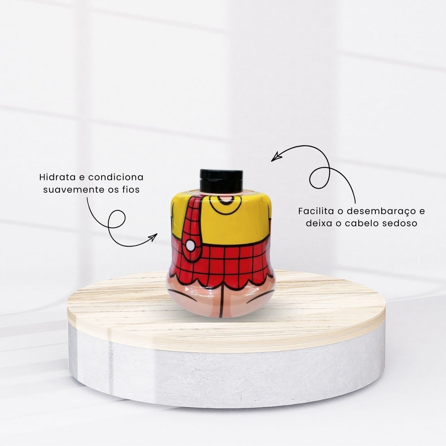 Kit Cia da Natureza Cascao Boneco Colecionável Shampoo Condicionador