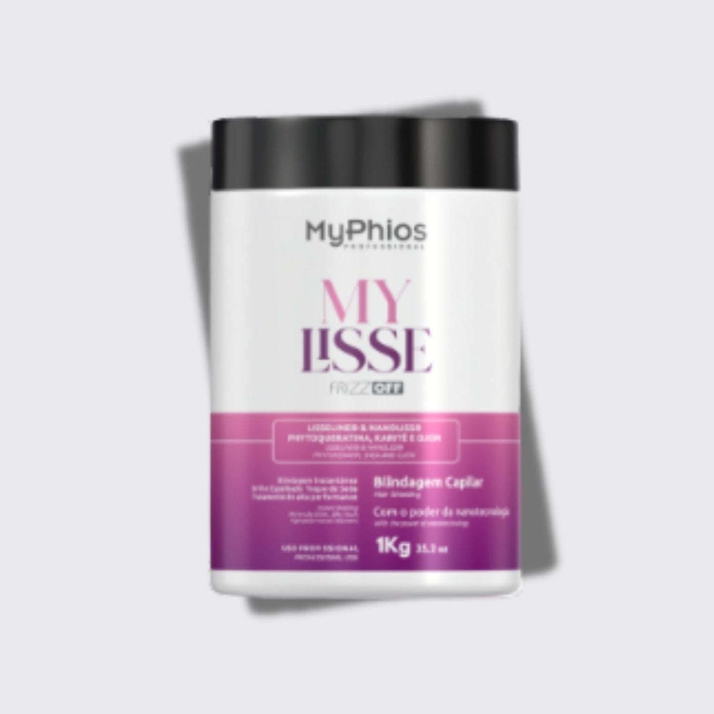 Máscara MyPhios Blindagem Capilar Frizz Off Cabelos Sedosos 1 Kg