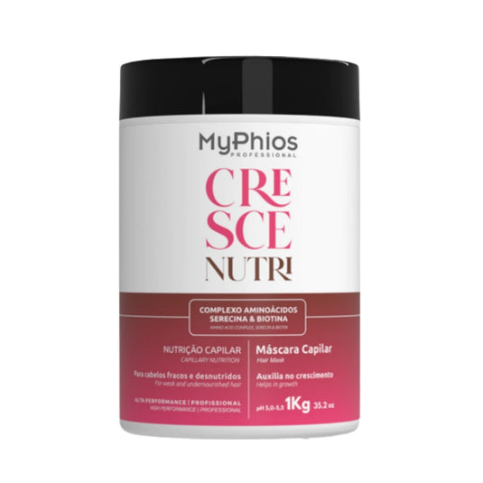 Máscara MyPhios Cresce Nutri Fortalecimento e Máscara de Nutrição Capilar 1 Kg