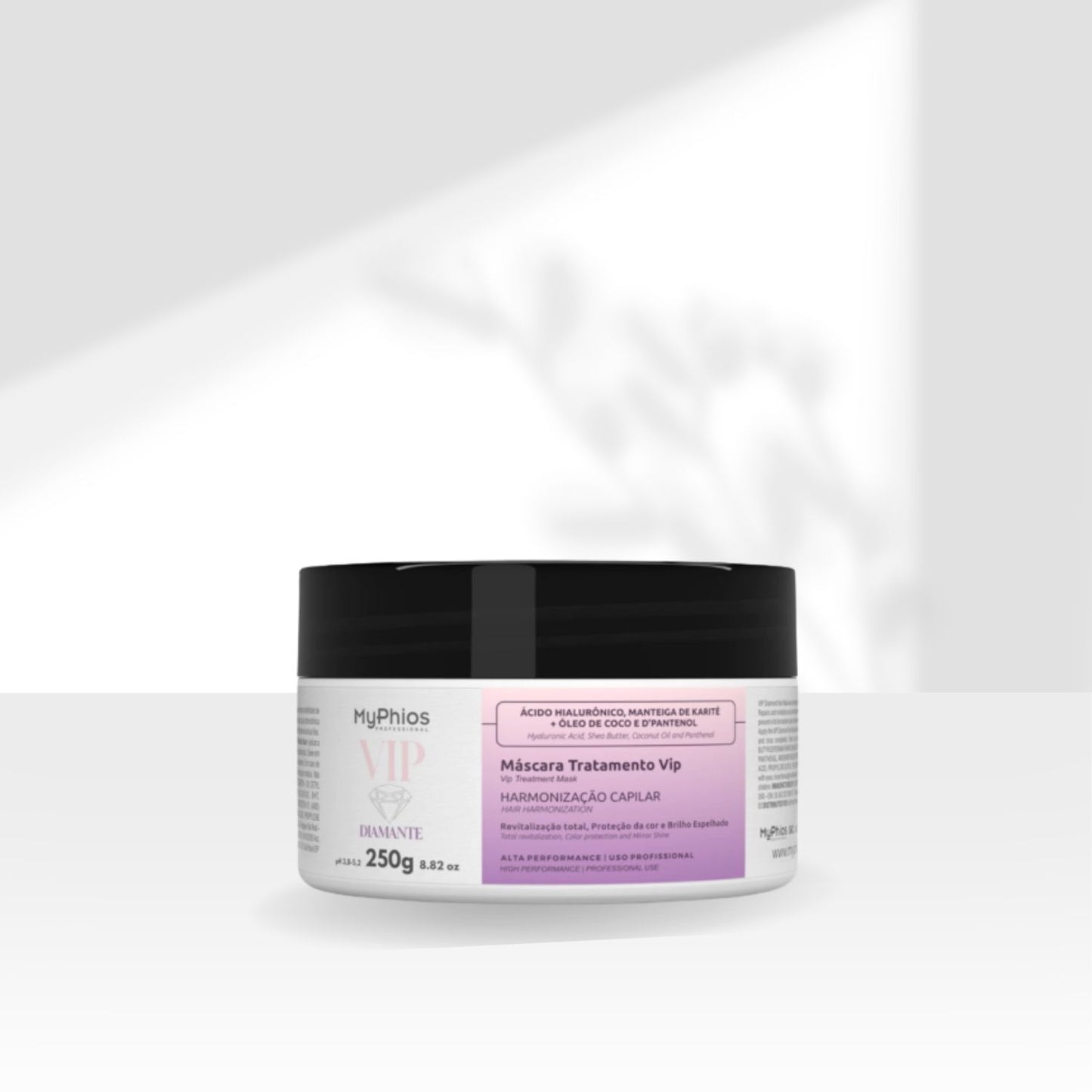 Máscara MyPhios VIP Diamante Reconstrução Máscara de Hidratação e Brilho 250 g