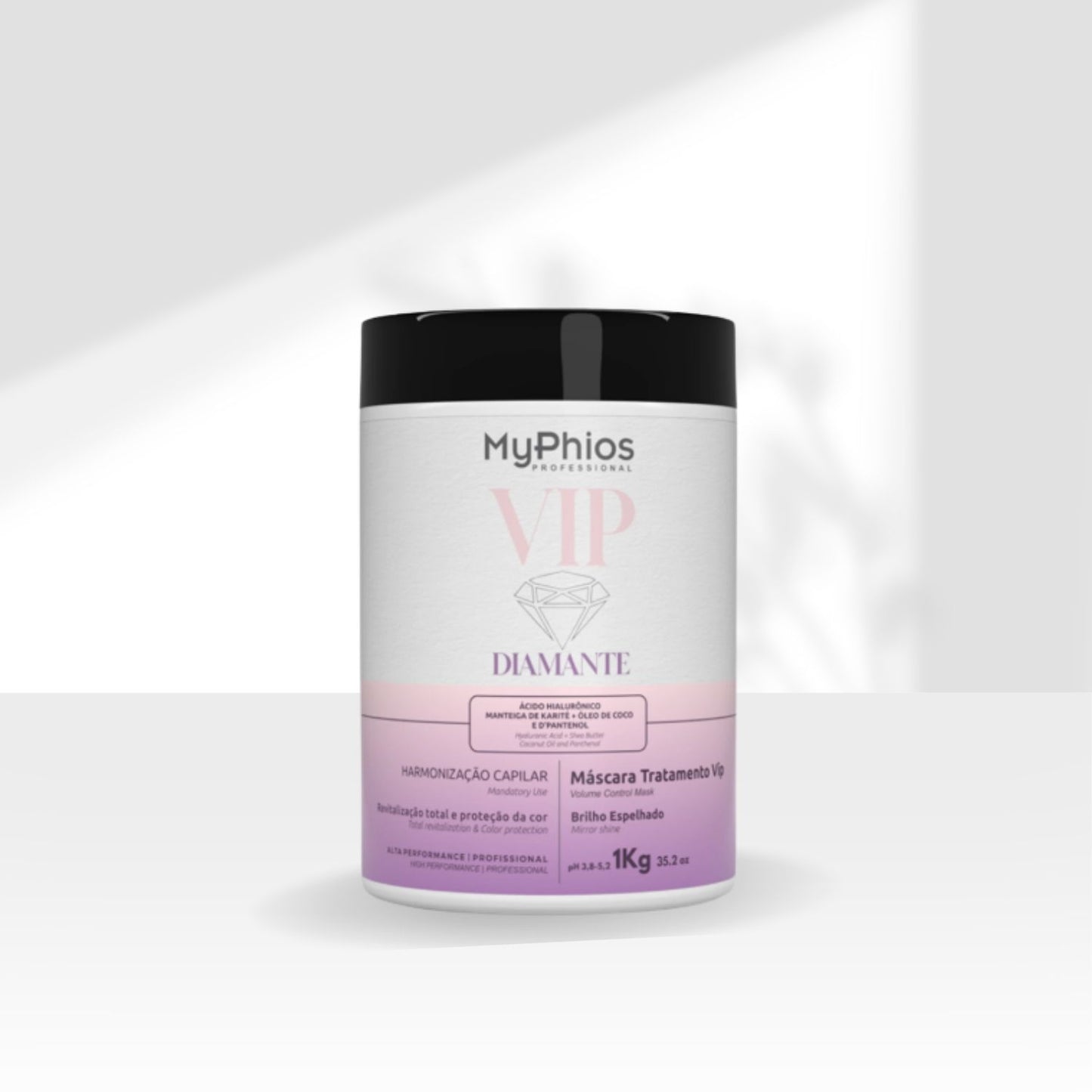 Máscara MyPhios VIP Diamante Máscara de Hidratação e Brilho Intenso 1 Kg