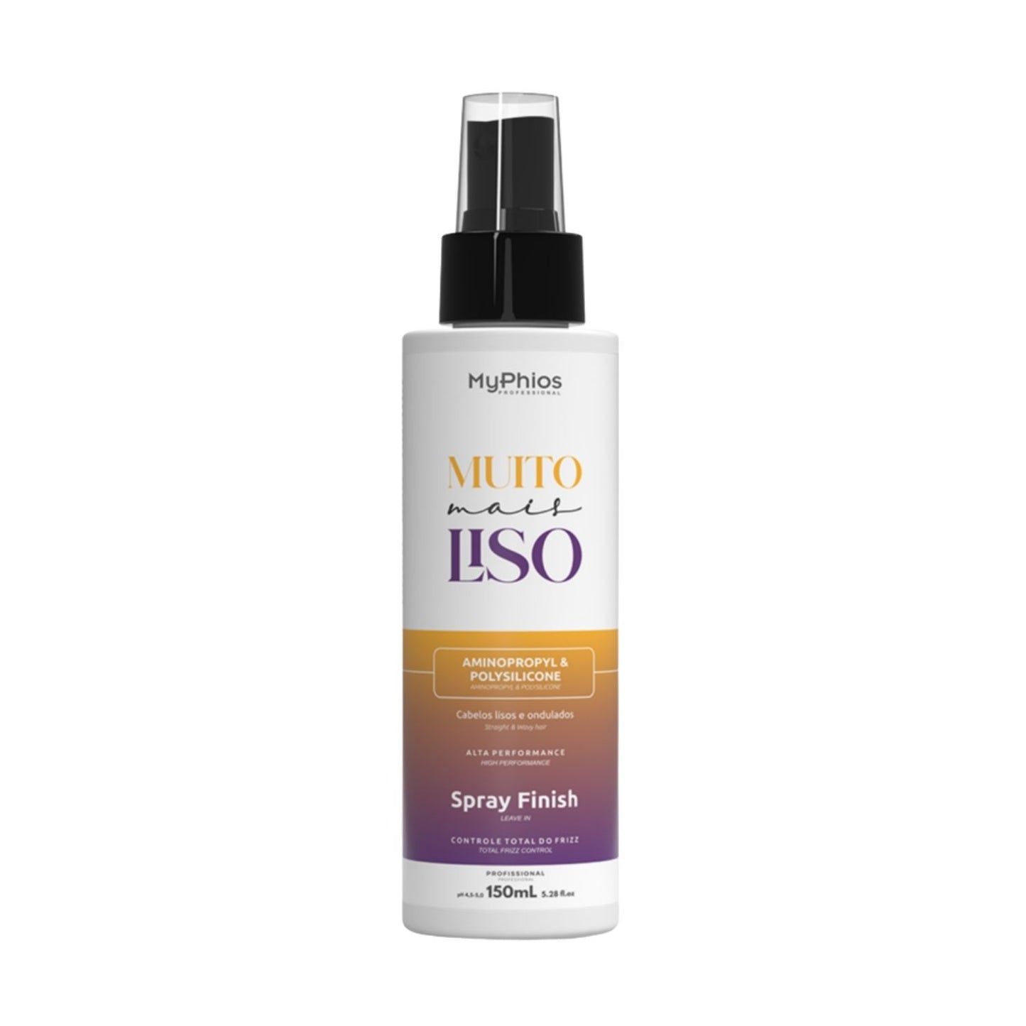 Spray MyPhios Finalizador Muito Liso Controle de Frizz e Brilho 150 ml