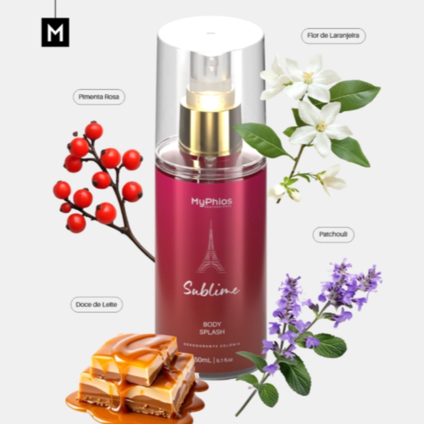 Body Splash MyPhios Sublime Fragrância Leve e Refrescante 150 ml