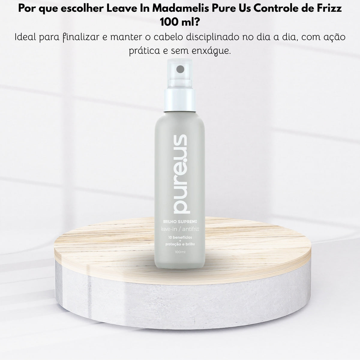 Leave In Madamelis Pure Us Controle de Frizz 100 ml