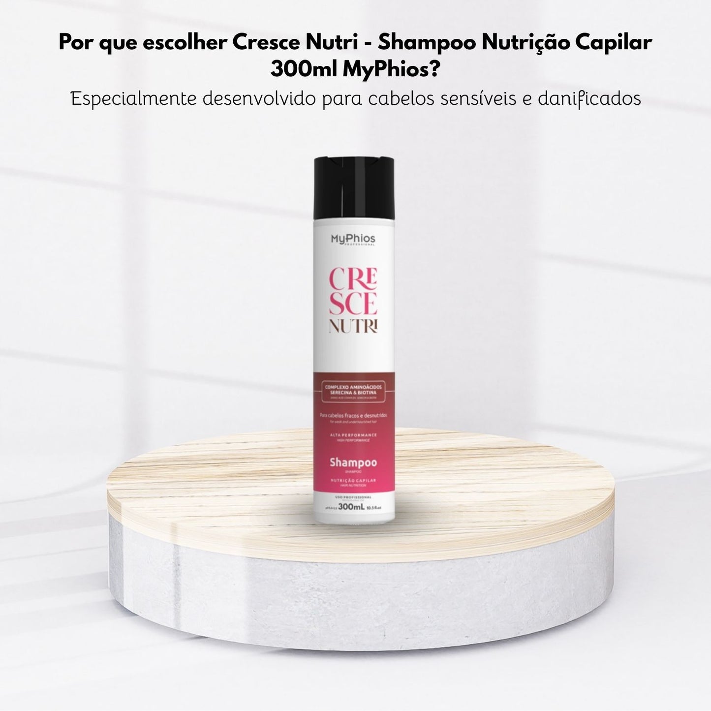 Shampoo MyPhios Cresce Nutri Crescimento e Nutrição Forte Shampoo Hidratante 300 ml
