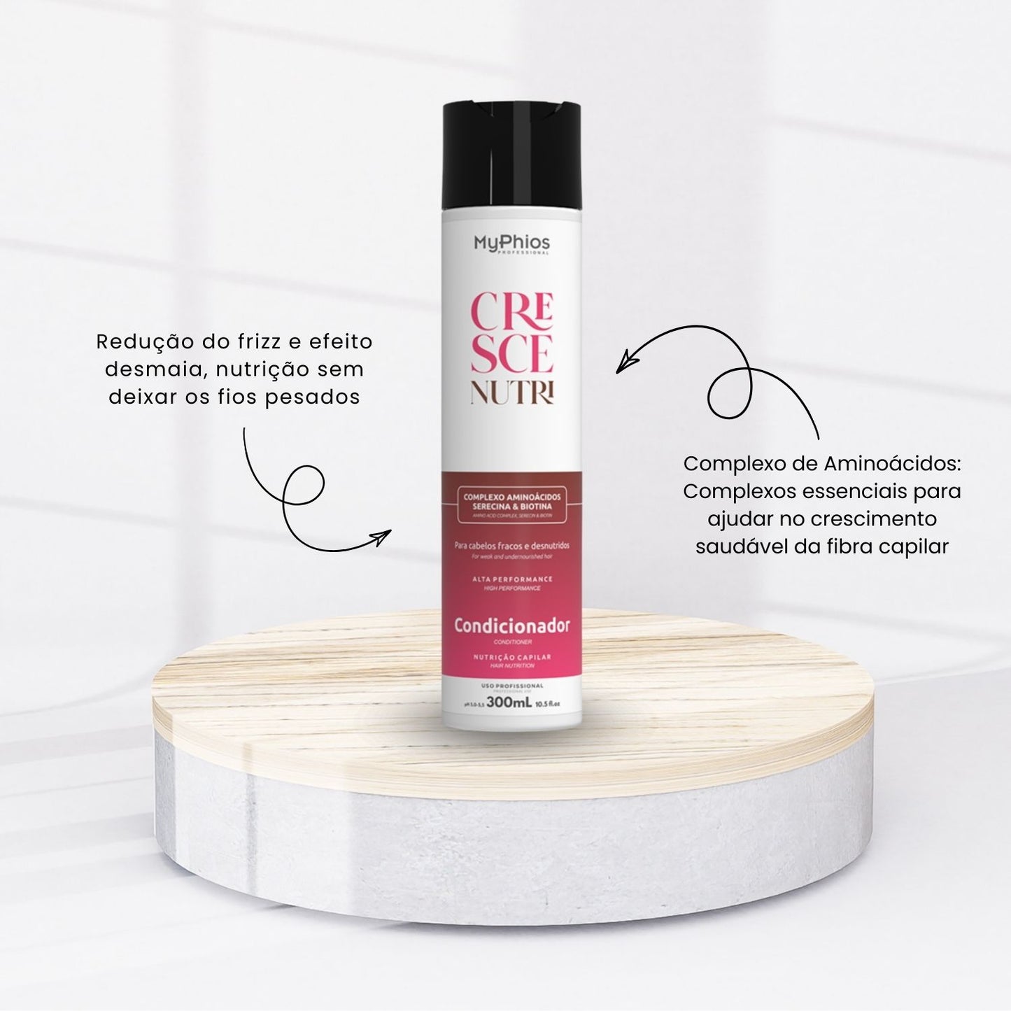 MyPhios Cresce Nutri Nutrição e Crescimento Cabelos Danificados 300 ml
