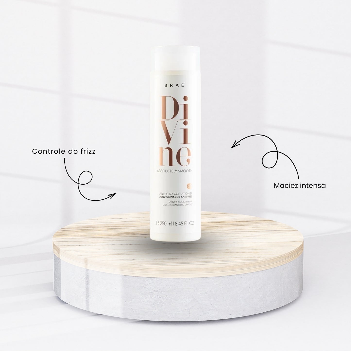 Kit Braé Divine Shampoo 250 ml + Condicionador 250 ml + Máscara 60 ml