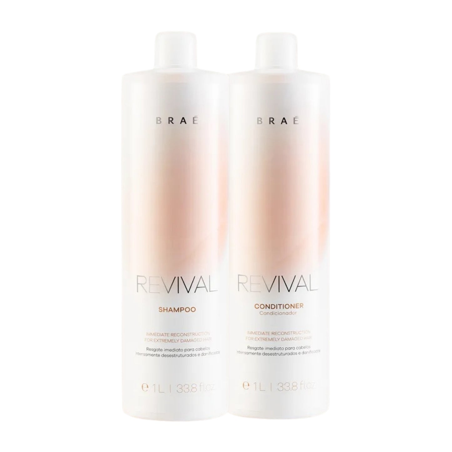 Kit Braé Revival Shampoo 1 Litro + Condicionador 1 Litro