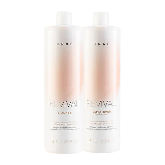 Kit Braé Revival Shampoo 1 Litro + Condicionador 1 Litro