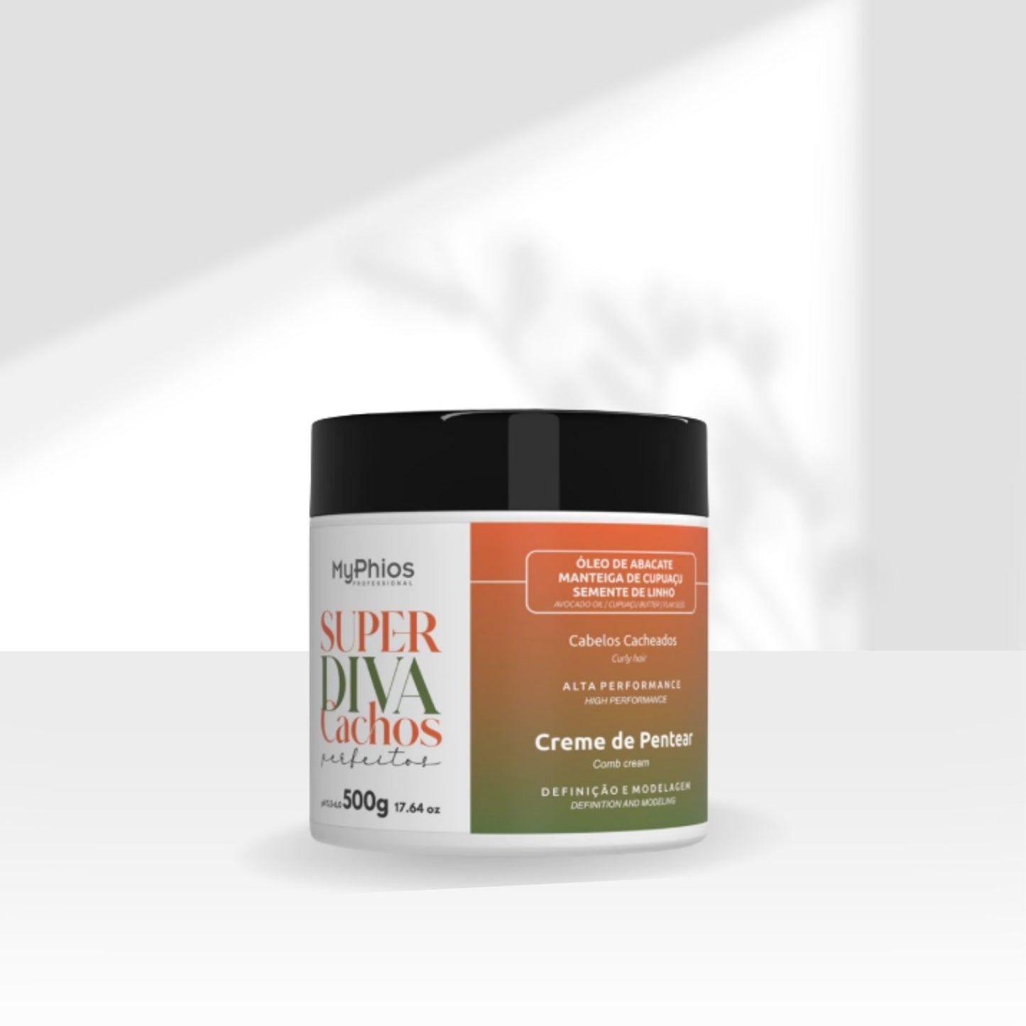 Creme de Pentear MyPhios Creme Super Diva Cachos Perfeitos 500 g para Cabelo Cacheado