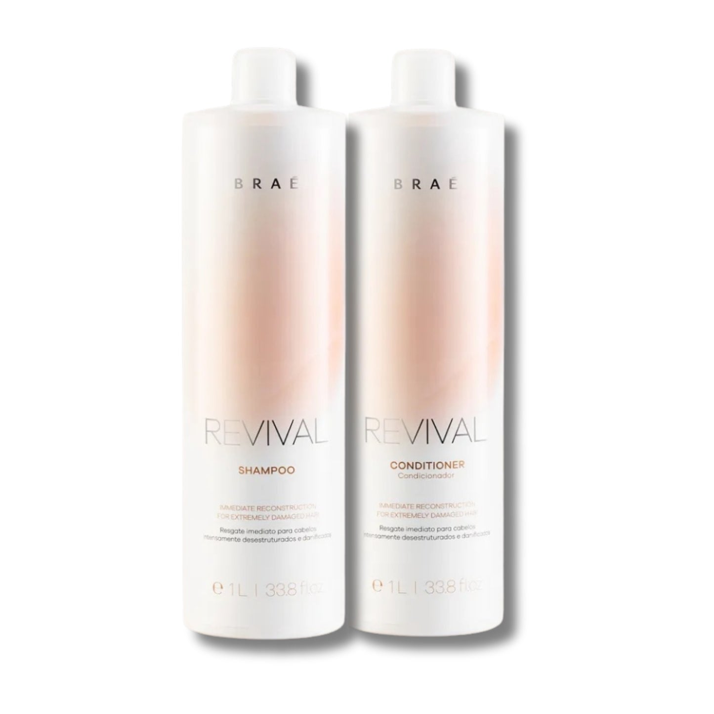Kit Braé Revival Shampoo 1 Litro + Condicionador 1 Litro