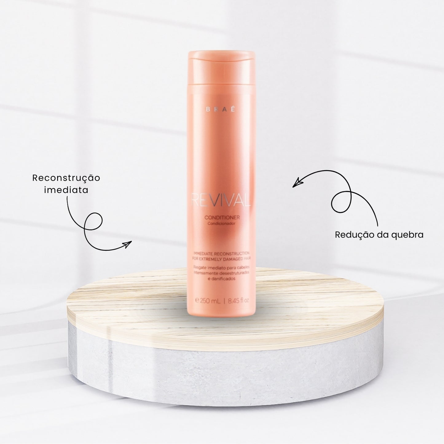 Kit Braé Revival Shampoo 250 ml + Condicionador 250 ml