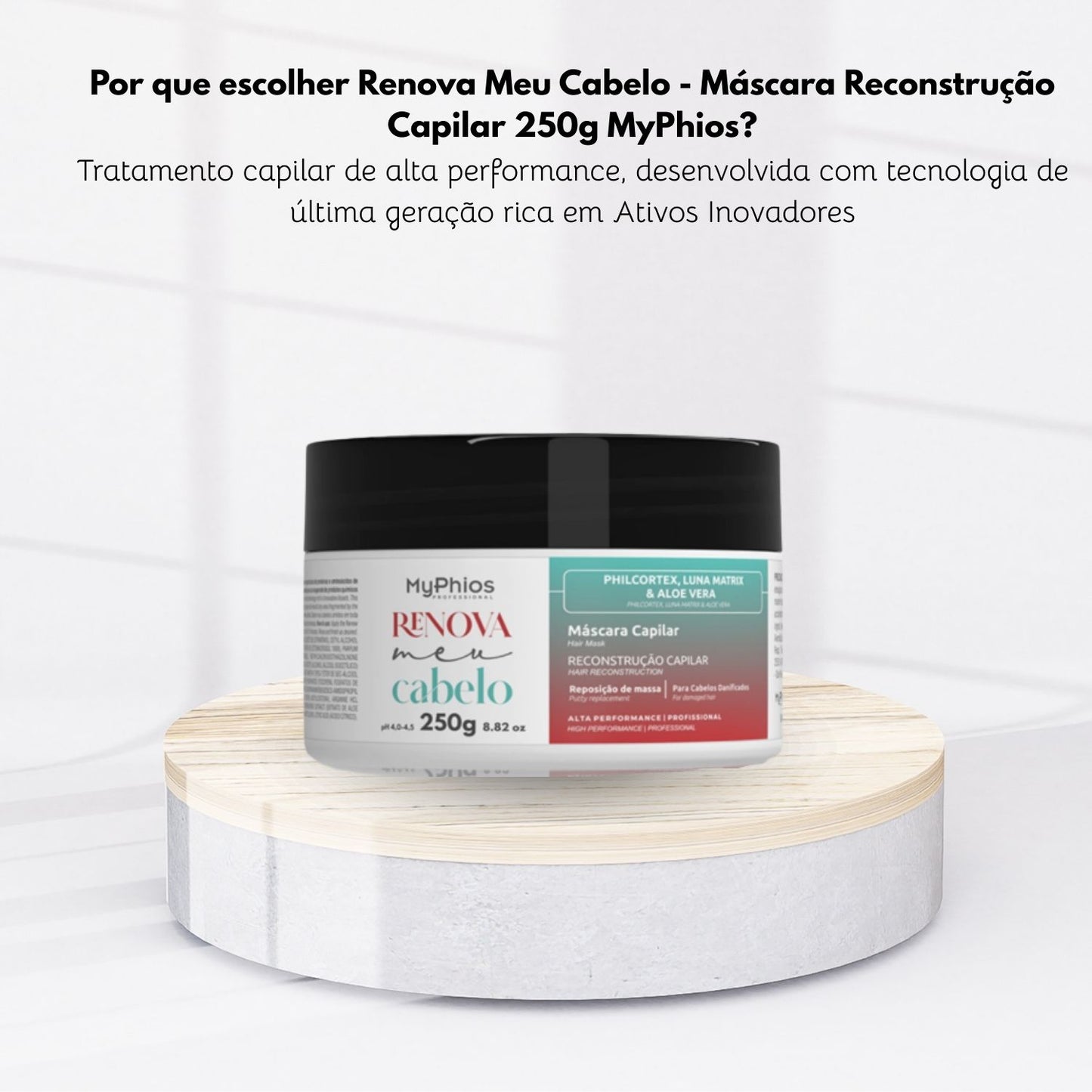 Máscara MyPhios Renova Meu Cabelo Para Reconstrução 250 g