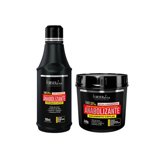 Kit Forever Liss Anabolizante Capilar Shampoo 300 ml + Máscara 240 g