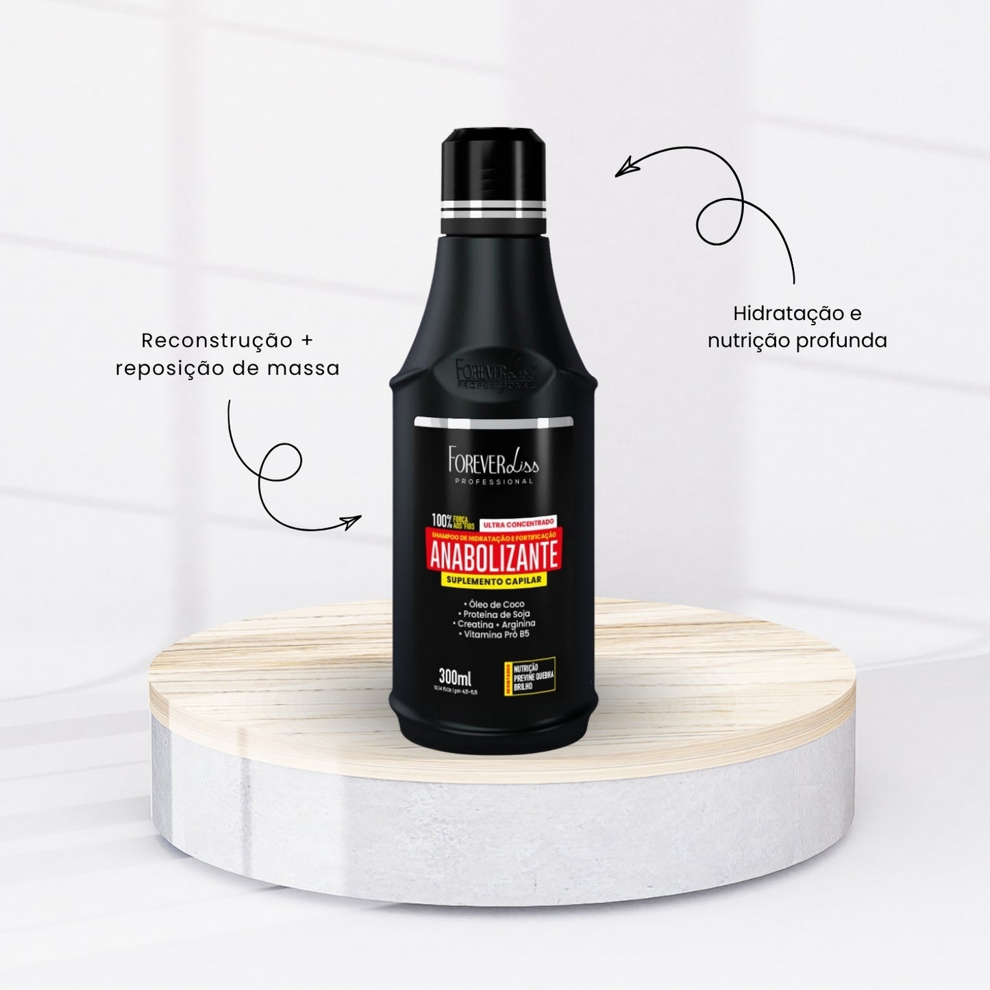Kit Forever Liss Anabolizante Capilar Shampoo 300 ml + Máscara 240 g
