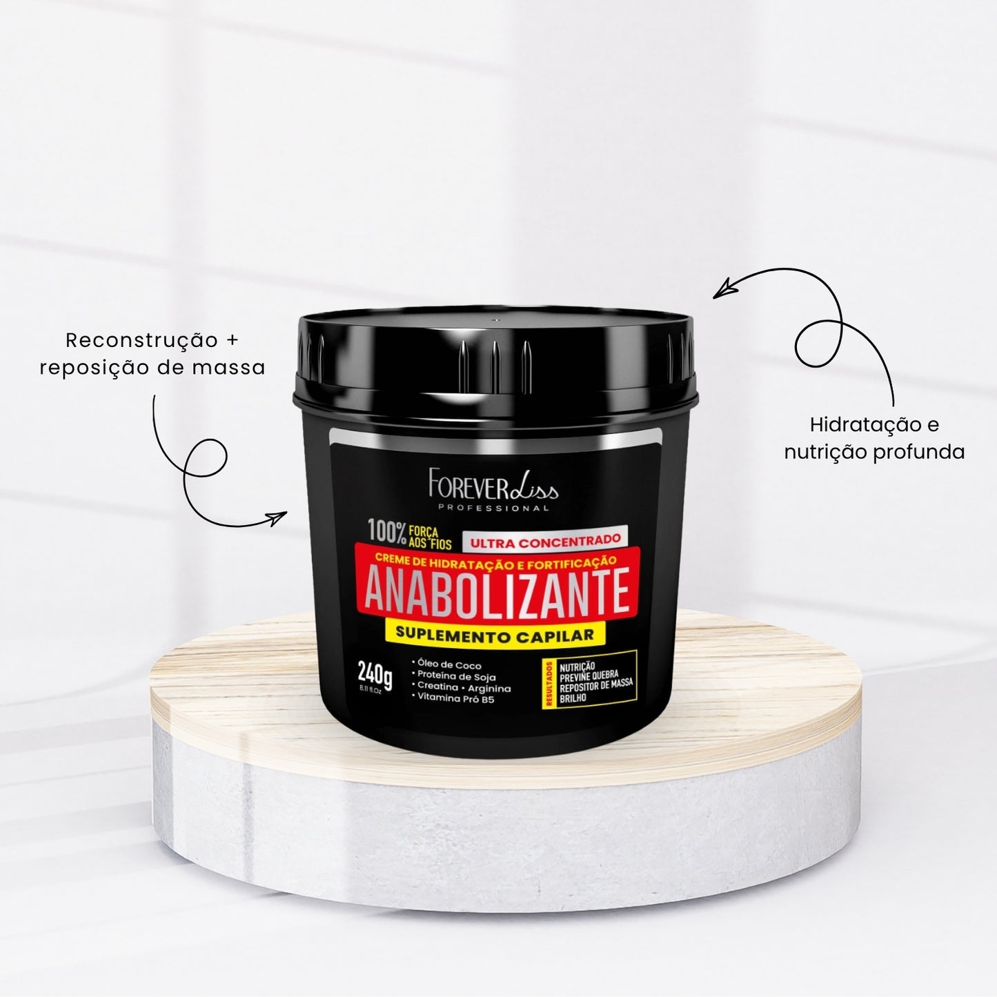 Kit Forever Liss Anabolizante Capilar Shampoo 300 ml + Máscara 240 g