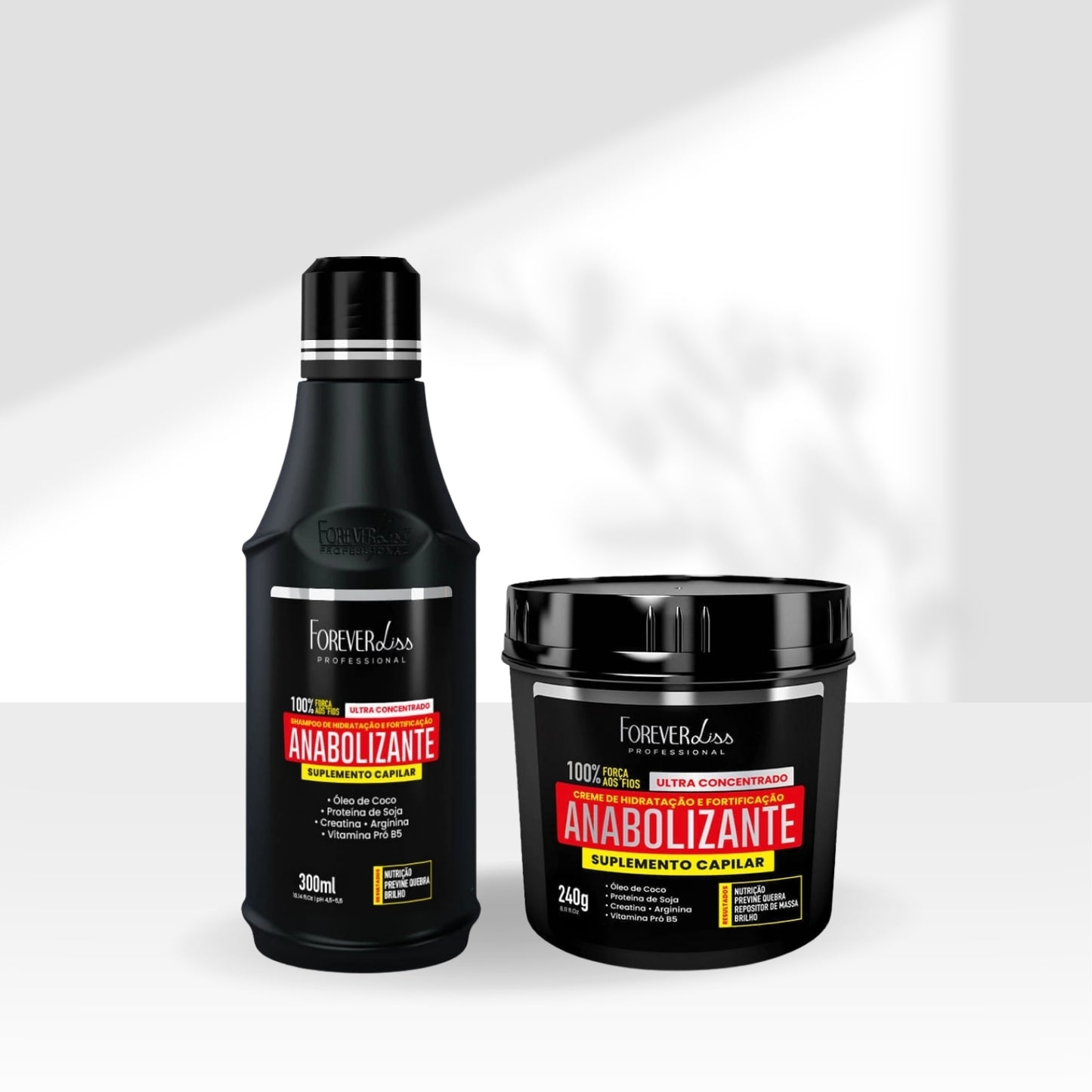 Kit Forever Liss Anabolizante Capilar Shampoo 300 ml + Máscara 240 g