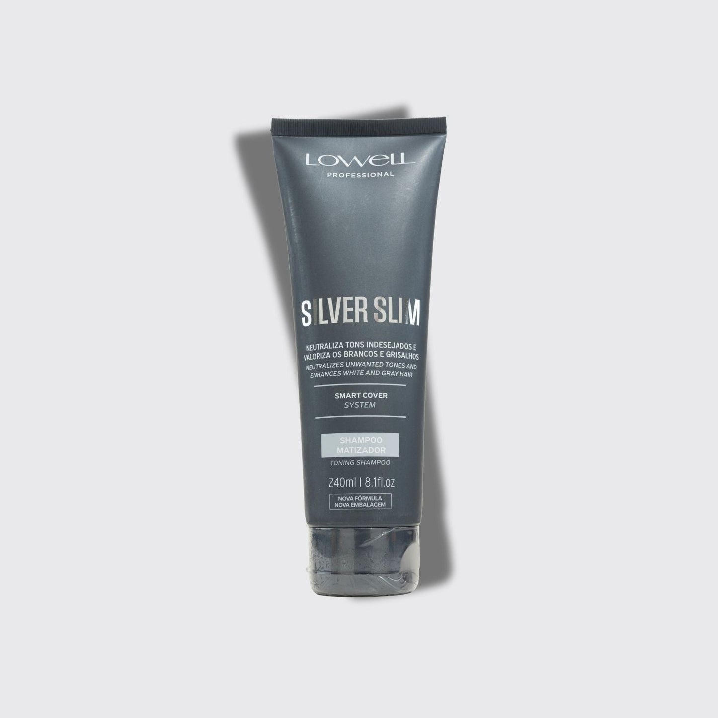 ** Dupl **Shampoo Lowell Silver Slim Matizador Cabelos Loiros 240 ml