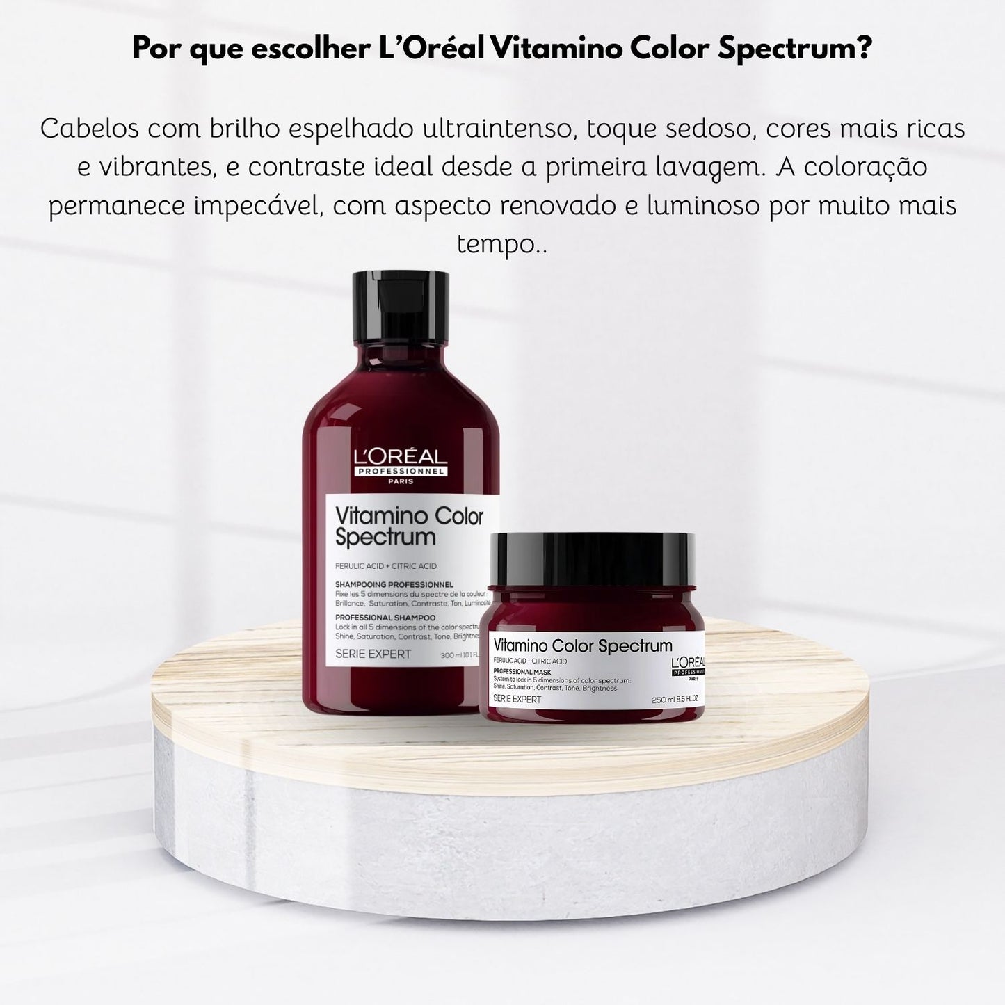 Kit Loreal Vitamino Color Spectrum Shampoo e Máscara