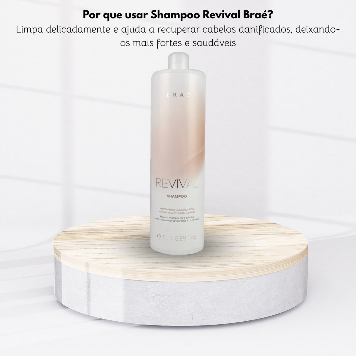Shampoo Braé Revival Reconstrutor 1 Litro