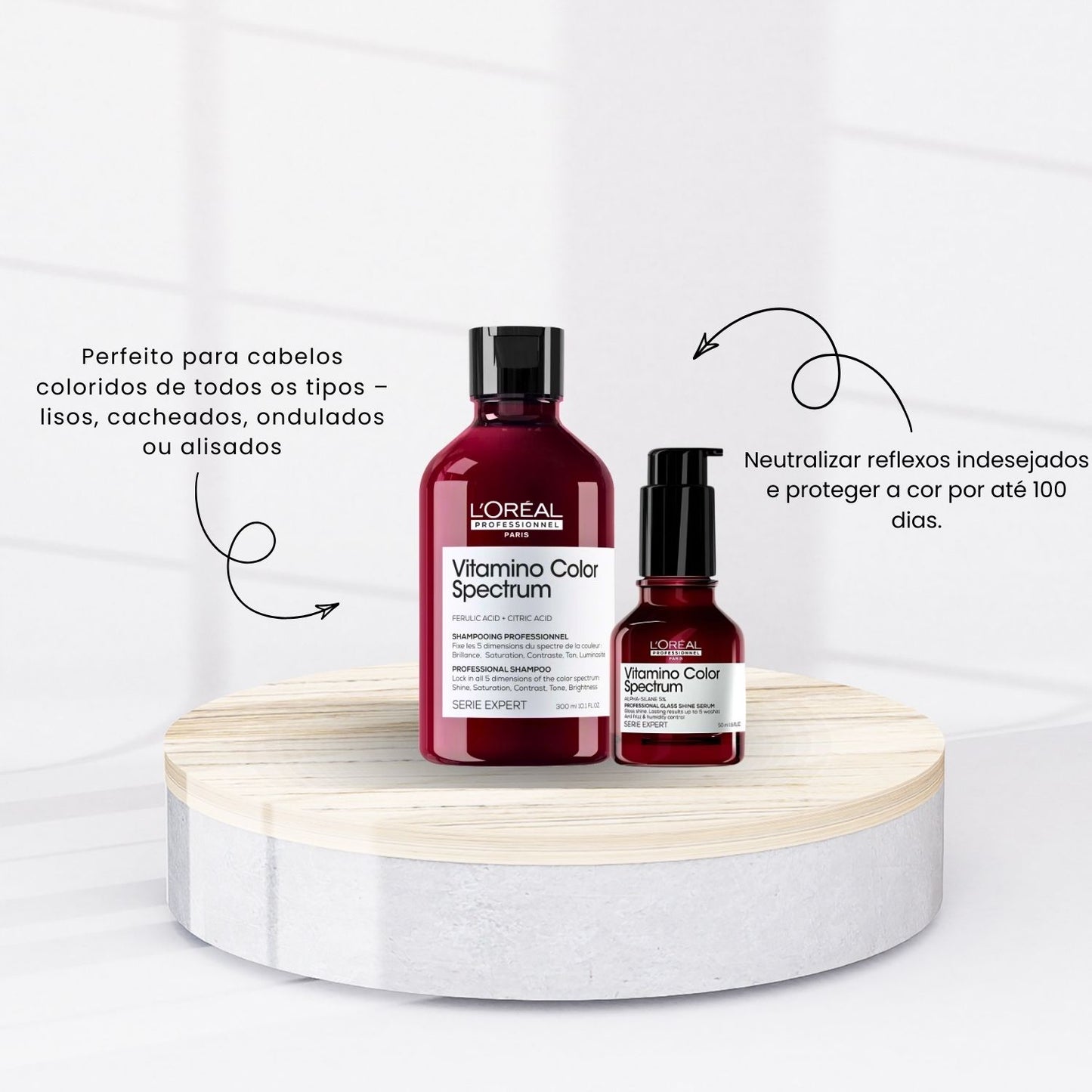 Kit Loreal Vitamino Color Spectrum Shampoo e Sérum