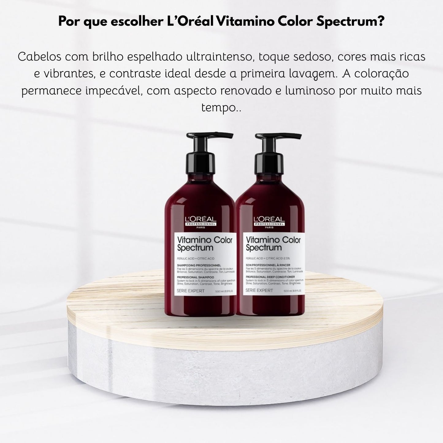 Kit Loreal Vitamino Color Spectrum Shampoo e Condicionador 500 ml