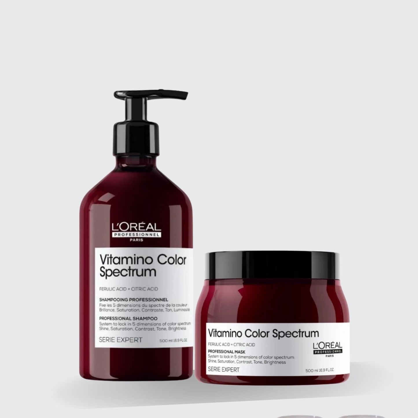 Kit Loreal Vitamino Color Spectrum Shampoo e Máscara 500 ml