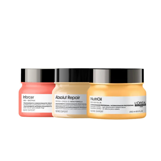 Kit Loreal Cronograma Capilar Máscaras 250 g