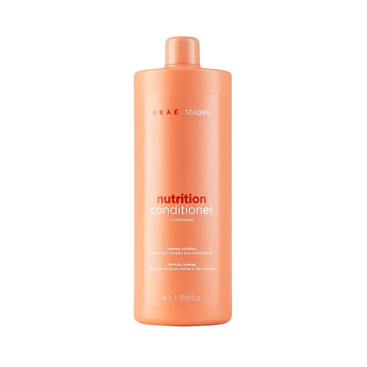 Condicionador Braé Stages Nutrition Hidratação Cabelos Danificados 1 Litro