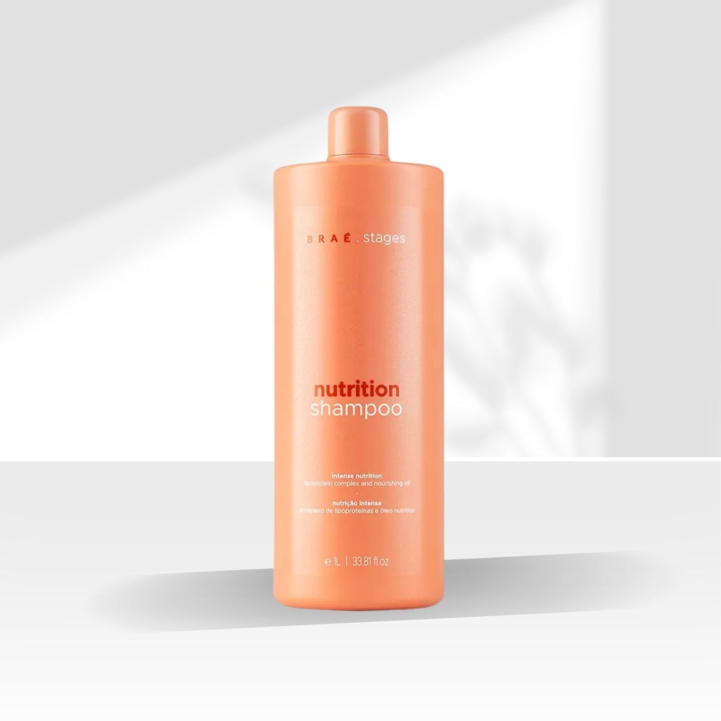 Shampoo Braé Nutrition Stages Shampoo Hidrante para Cabelos Danificados 1 Litro