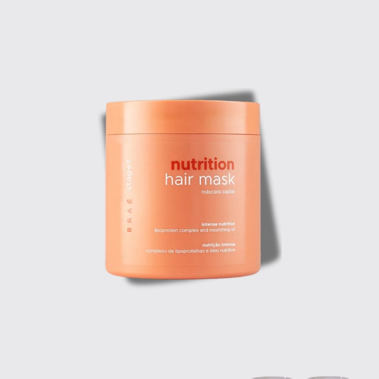 Máscara Braé Stages Nutrition Máscara de Nutrição Profunda Cabelos Danificados 500 g