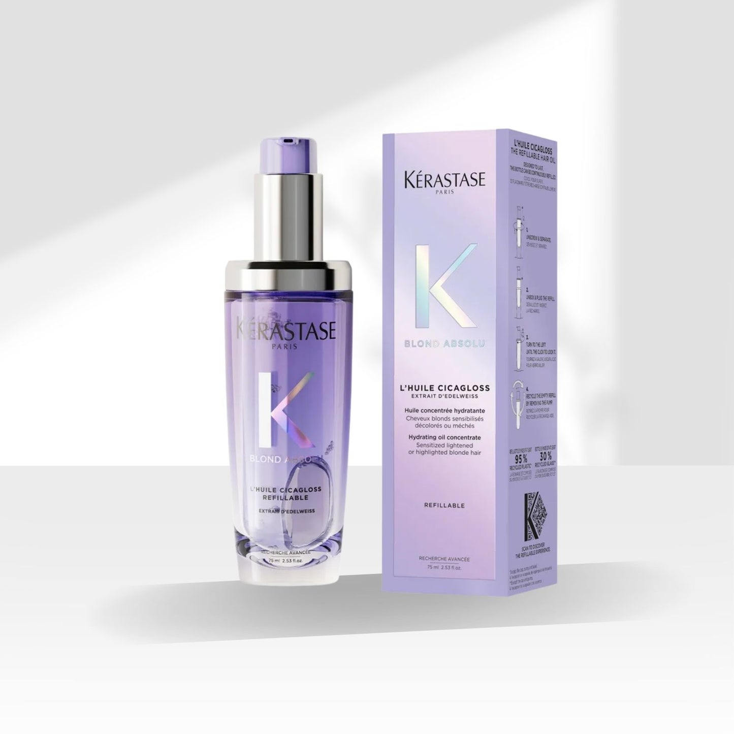 Óleo Capilar Kérastase Blond Absolu L'Huile Cicagloss Reparação Brilho 75 ml