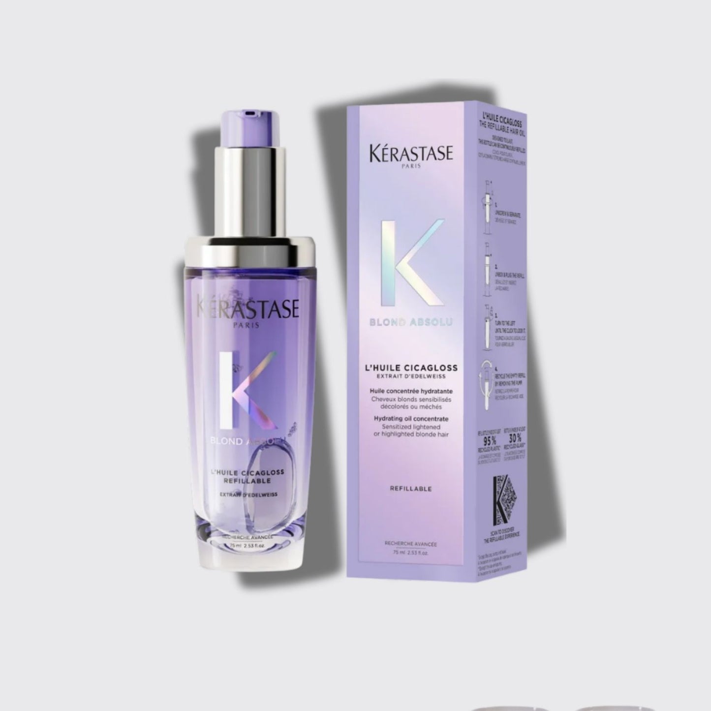 Óleo Capilar Kérastase Blond Absolu L'Huile Cicagloss Reparação Brilho 75 ml