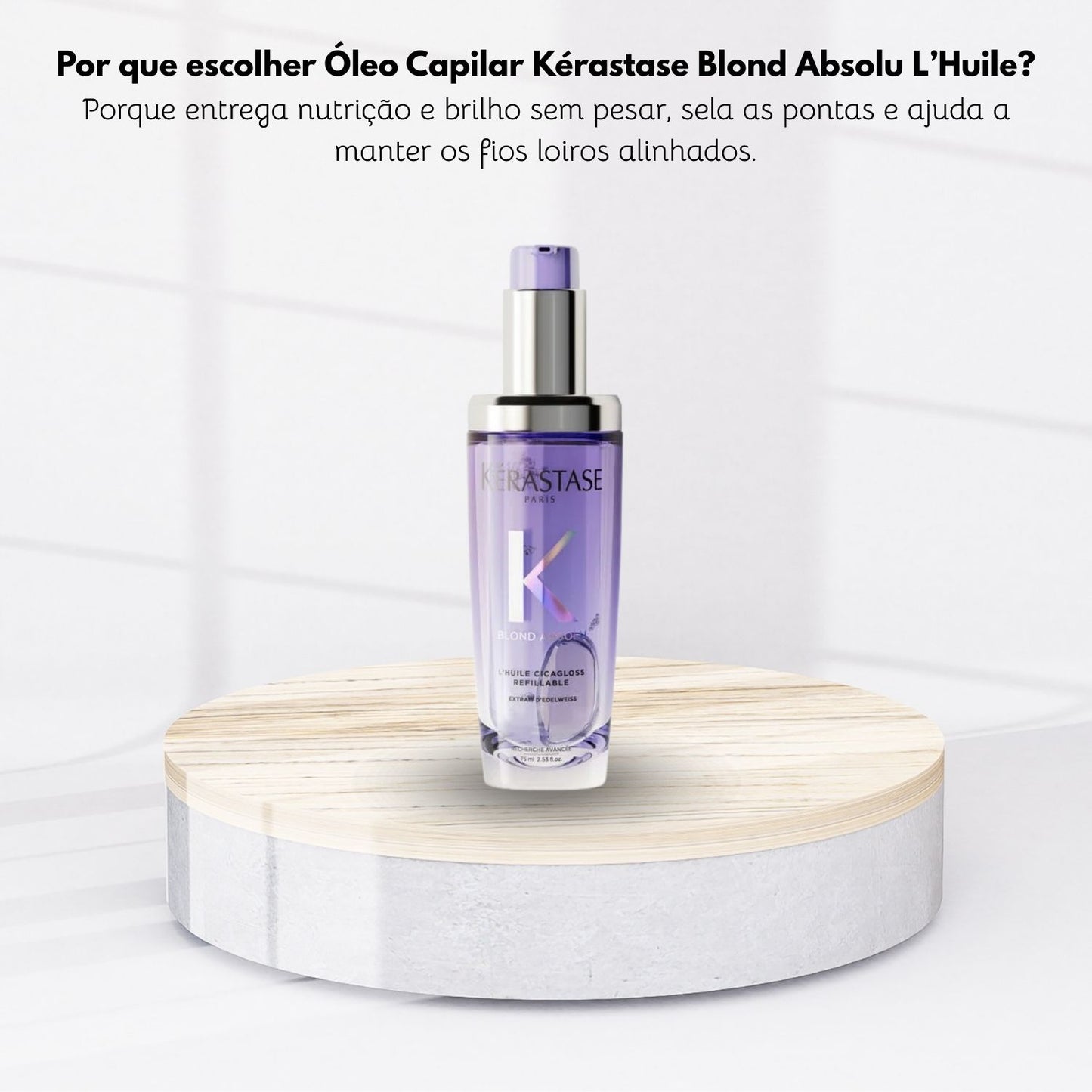 Óleo Capilar Kérastase Blond Absolu L'Huile Cicagloss Reparação Brilho 75 ml
