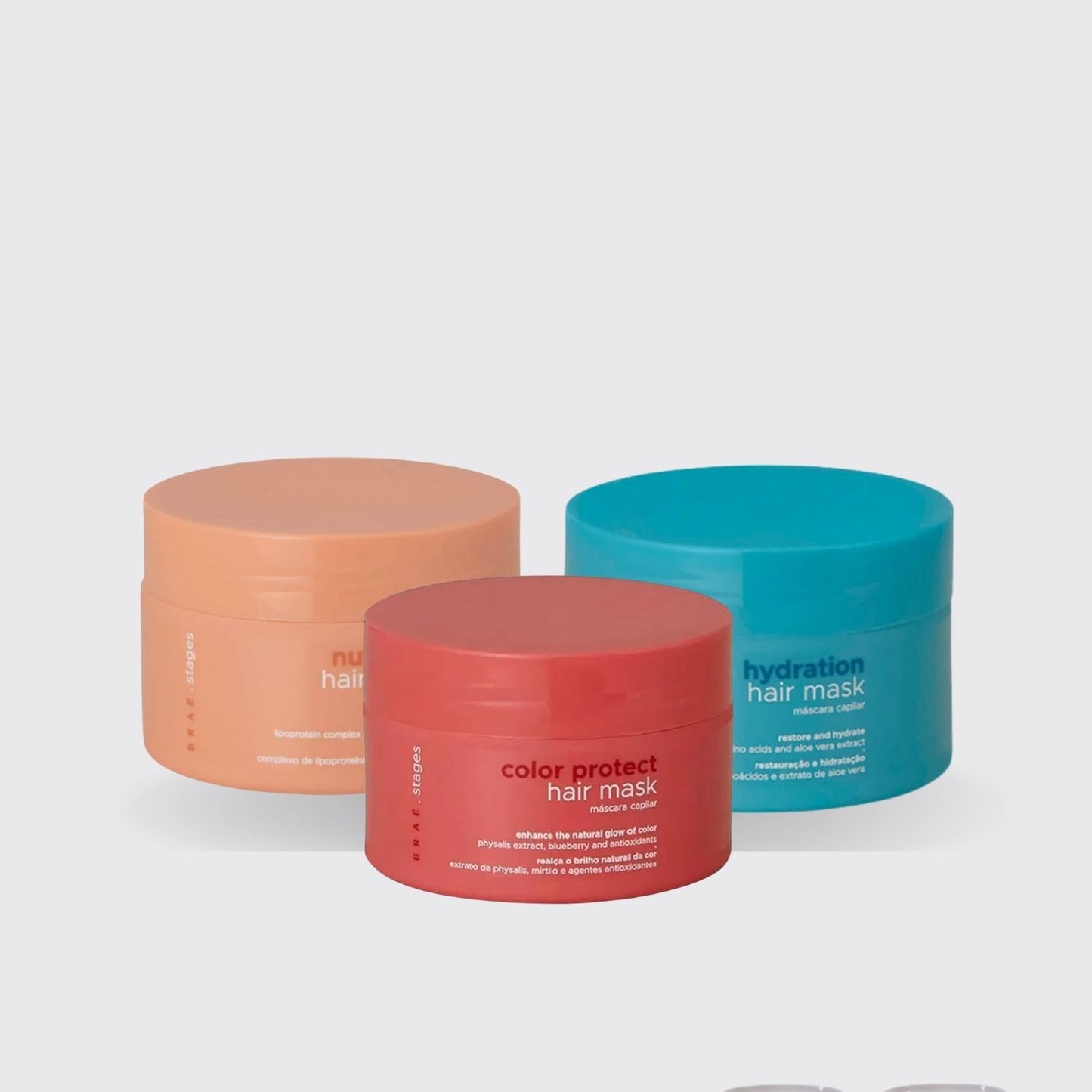 Kit Braé Cronograma Capilar Color Máscaras 200 g