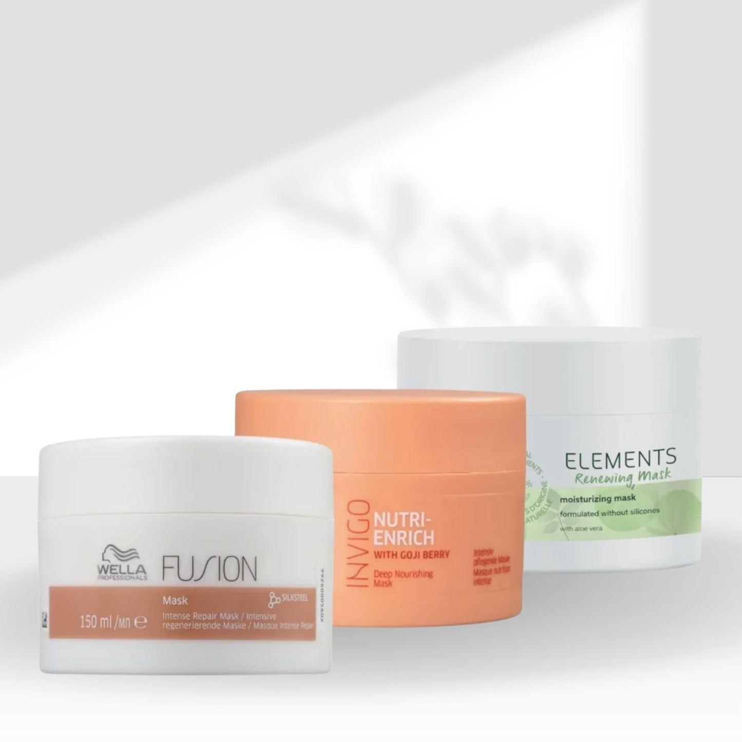 Kit Wella Cronograma Capilar Nutri-Enrich Fusion Elements Máscaras 3 x 150 ml