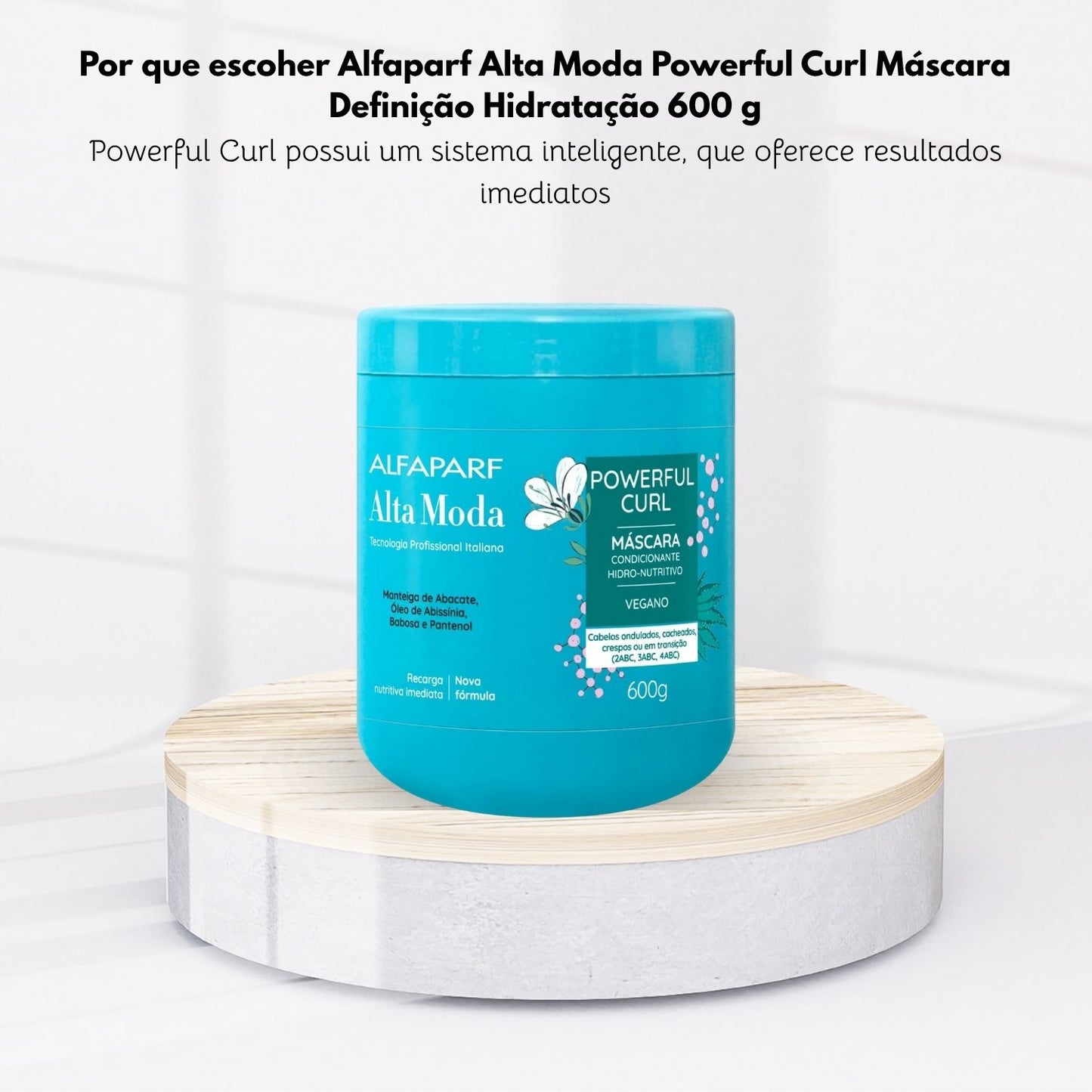 Máscara Alfaparf Alta Moda Powerful Curl Definição Máscara de Hidratação 600 g