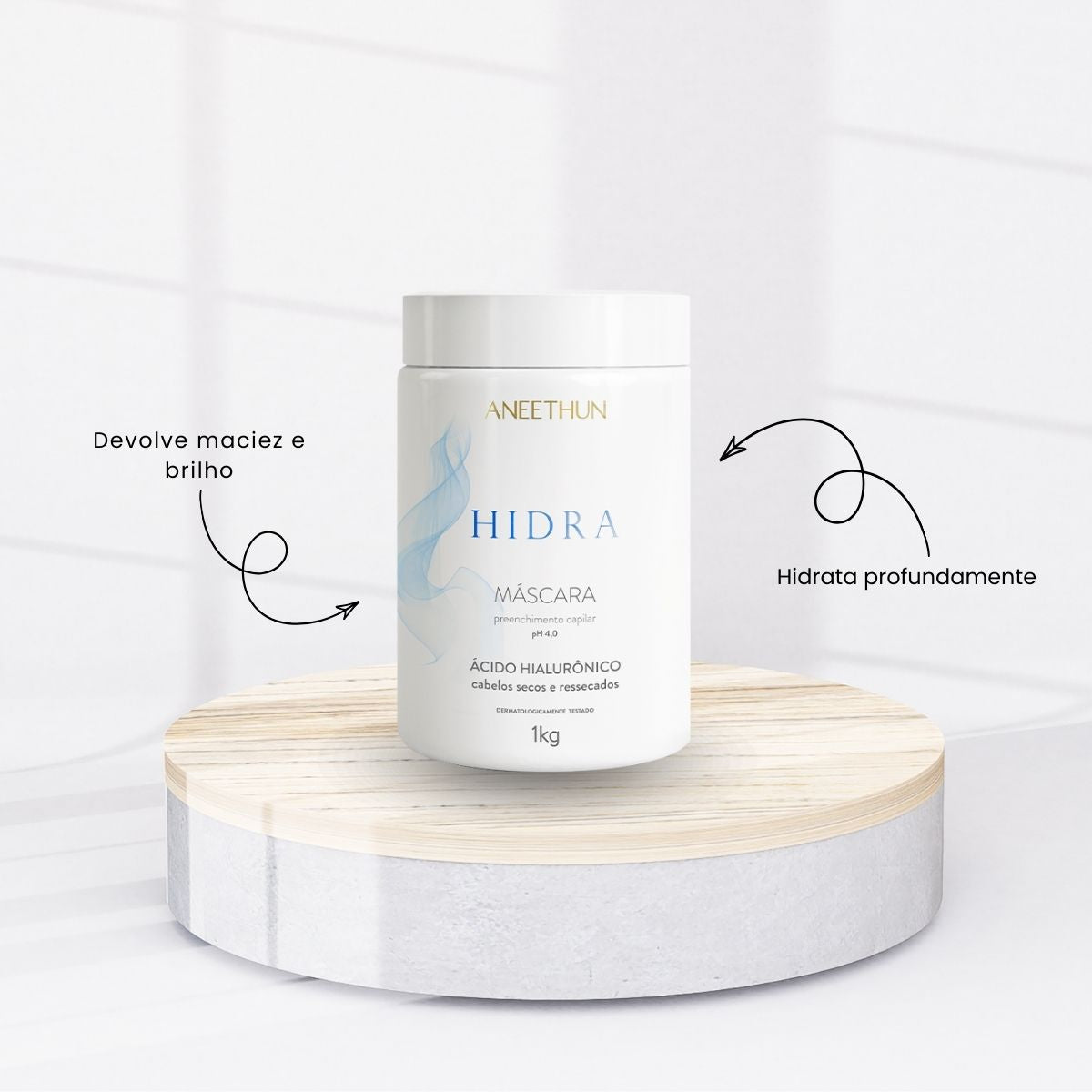 Kit Aneethun Cronograma Capilar  Máscara de Hidratação Nutrição Reconstrução 3 x 1 Kg