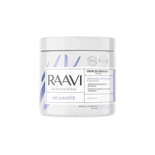 Raavi Creme de Massagem Corporal Relaxante 500 g
