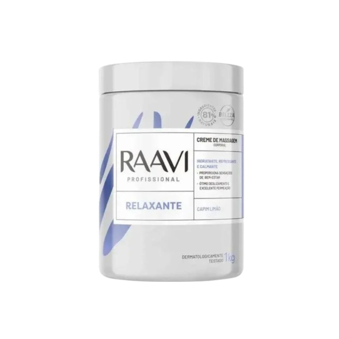 Raavi Creme de Massagem Corporal Relaxante Hidratação 1 Kg