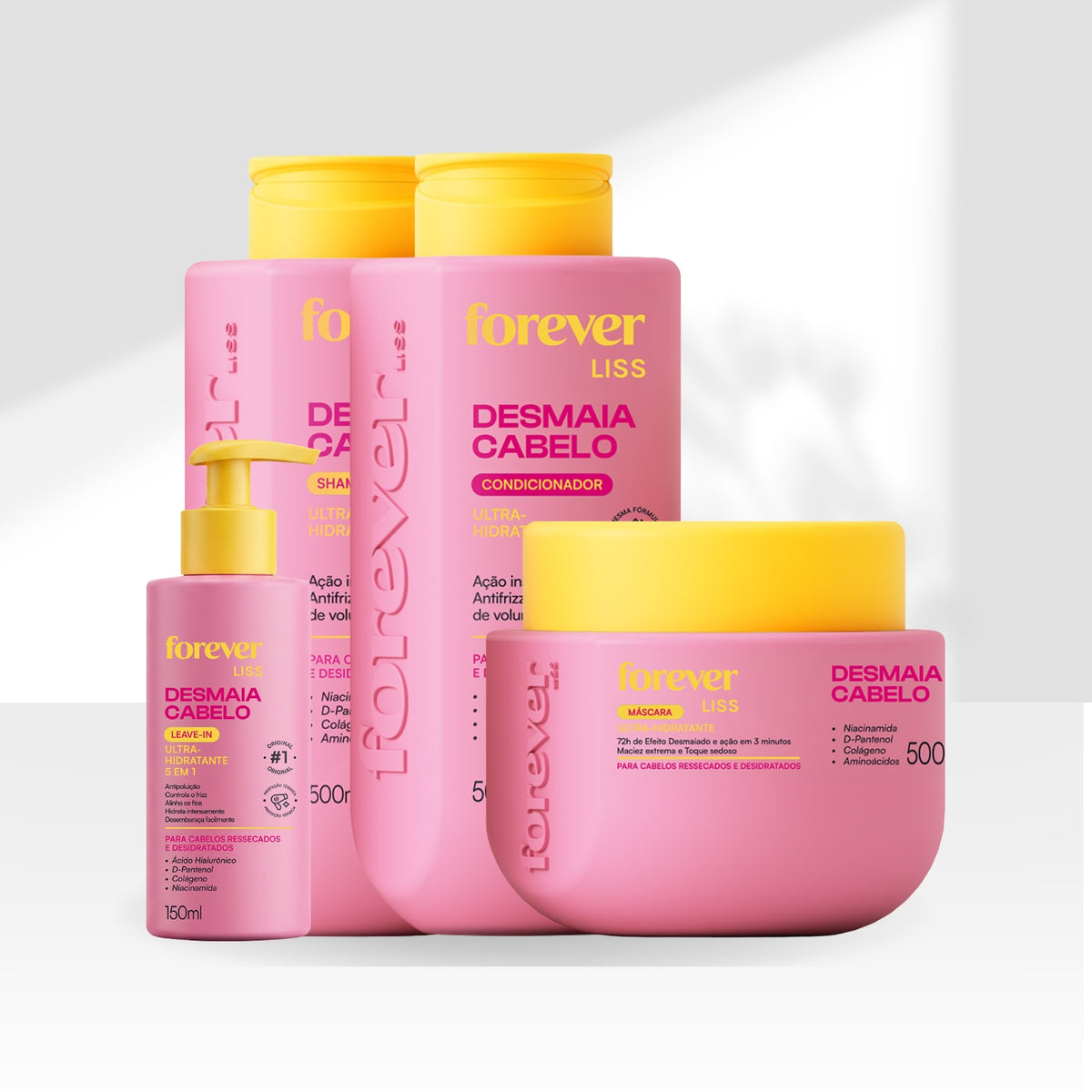 Kit Forever Liss Desmaia Cabelo Tratamento Capilar Home