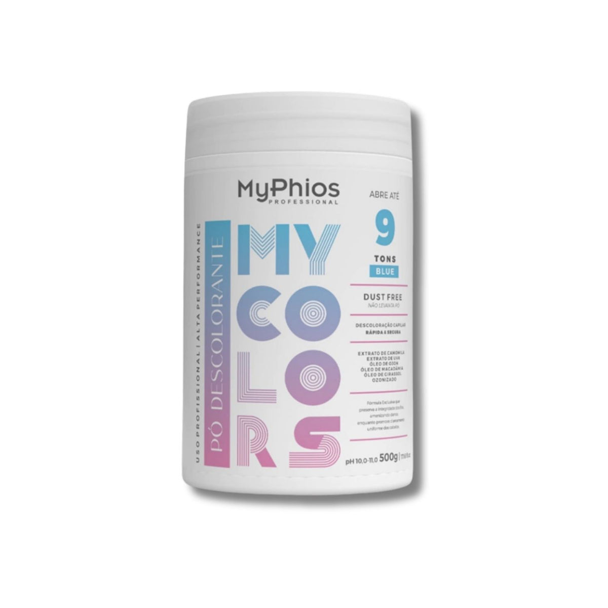 Pó Descolorante My Phios My Colors Clareamento 9 Tons Blue 500 g