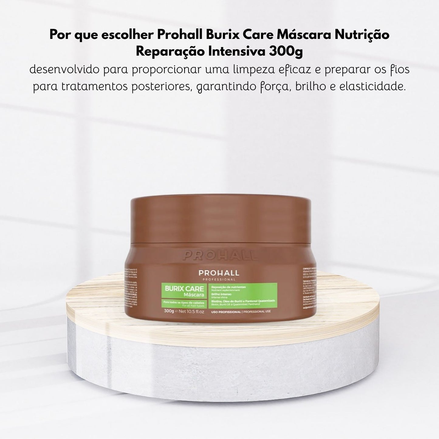 Máscara Prohall Burix Care Máscara de Nutrição e Reparação Intensiva 300 g