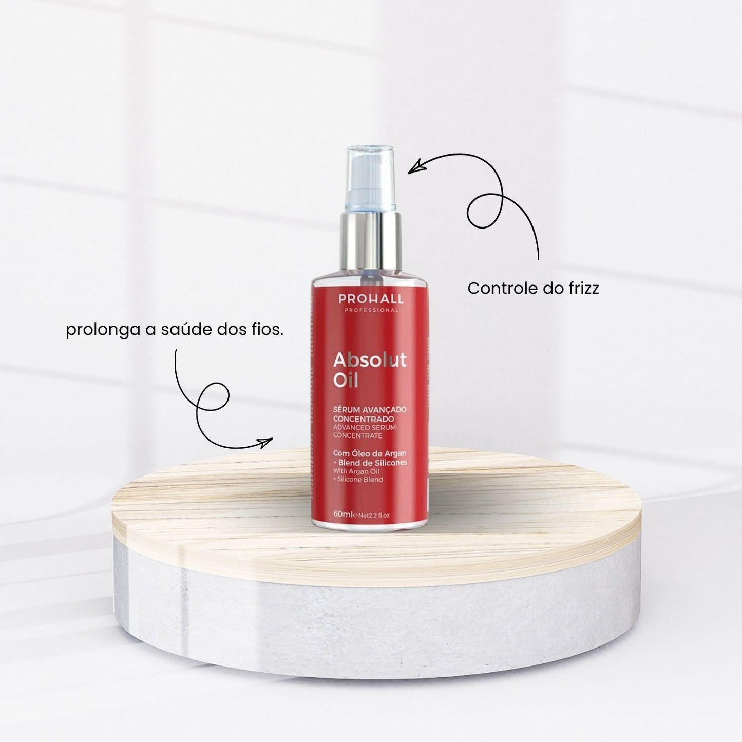 Oleo Prohall Reparador Brilho Maciez Proteção Capilar 60 ml