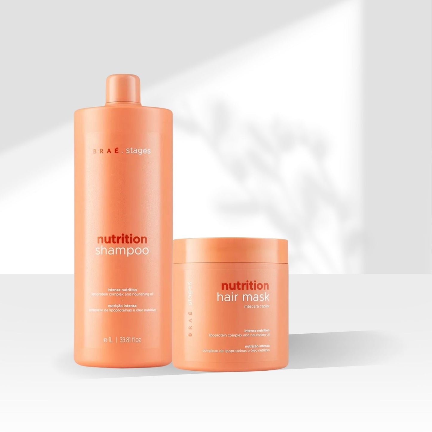 Kit Braé Stages Nutrition Shampoo 1 Litro e Máscara 500 g
