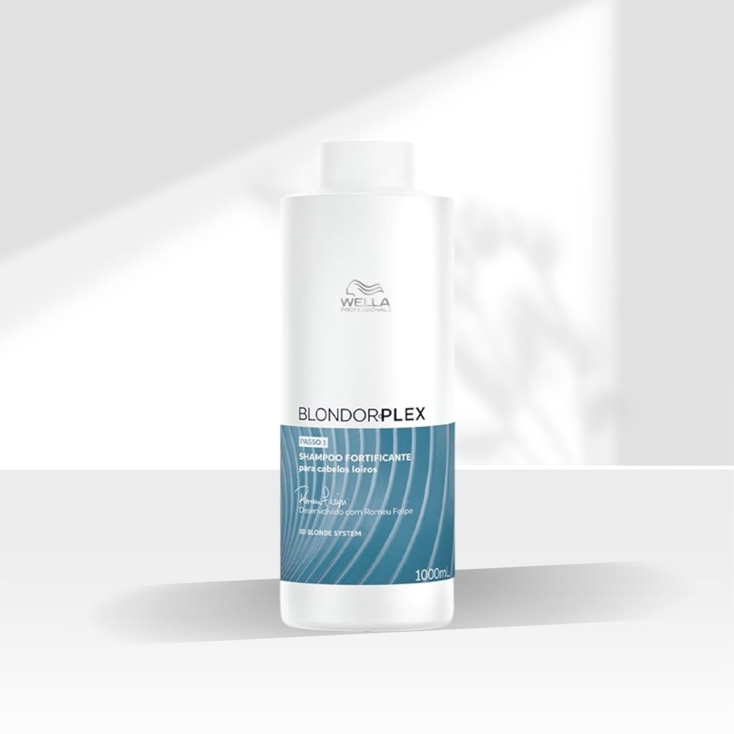 Shampoo Wella BlondorPlex Reconstrução Cabelos Loiros 1 Litro